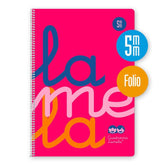 Bloc Espiral A4 Liso 80H 90g | Lamela | Cartón | Formato A4 | Pack 5 Unidades